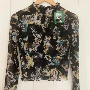 PUMA stretch transparent blouse